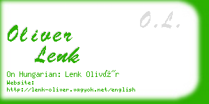 oliver lenk business card